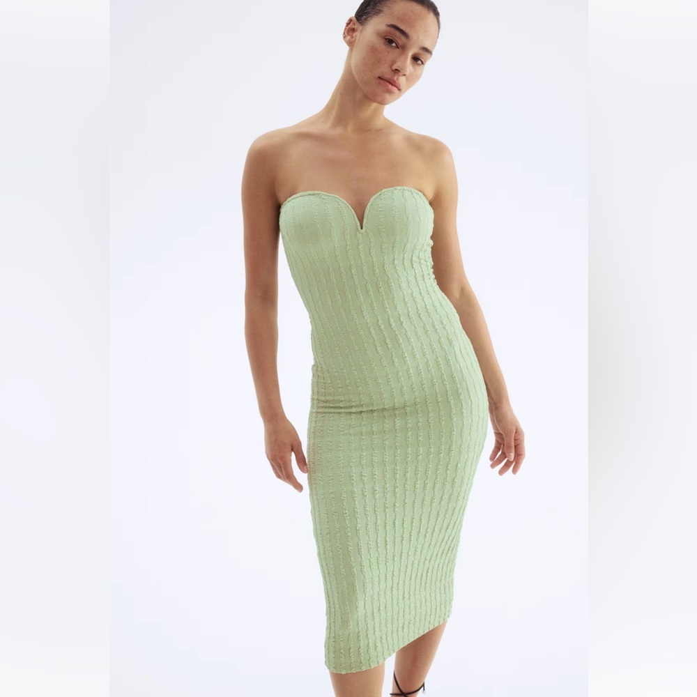 BNWT H&M Textured Bandeau Dress